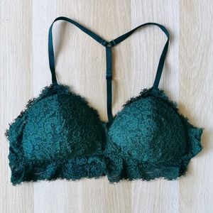 AE Aerie Bralette - Forest Green - Large